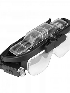 Лупа очки налобная увеличительная с подсветкой Орбита OT-INL68